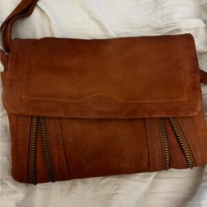 Day & Mood Brown Leather Crossbody Bag